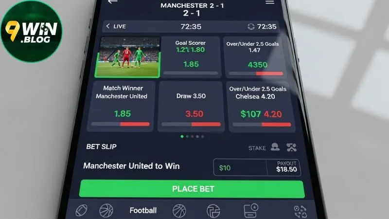 9WIN – Khuyến Mãi Tài Xỉu Đặc Biệt Cho Người Chơi Mới 2025 13 9WIN app – Trải nghiệm di động như ở trên PC